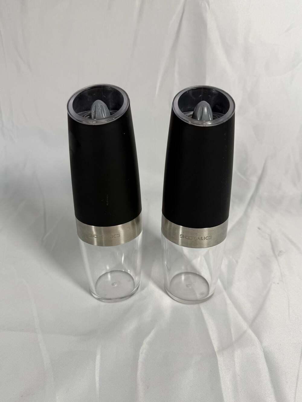 Electric Gravity Salt and Pepper Grinder Set